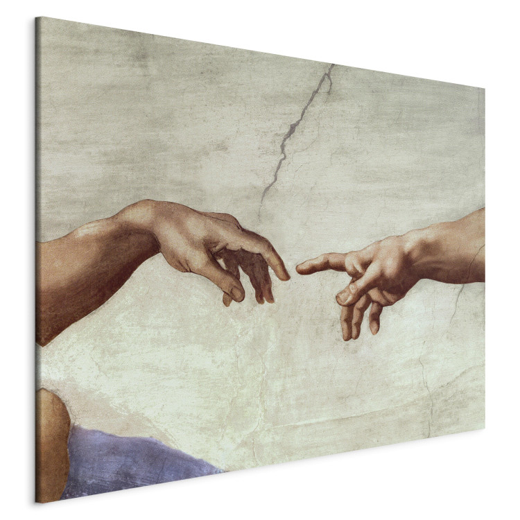 Kunstkopie Sistine Chapel (Creation of Adam, Fragment: The Hands of God and Adam) 150462 additionalImage 2