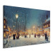 Wandbild Winter Town - Snowy Street Lit up With Retro Lanterns 151862 additionalThumb 2