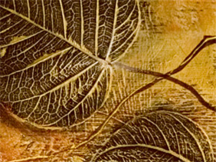 Wandbild Verbundenheit mit der Natur (5-teilig) - goldenes Paar abstrakt 47272 additionalImage 4