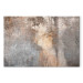 Leinwandbild XXL Rubbed Rust - Abstract Structures in Brown and Gray Colors [Large Format] 151482