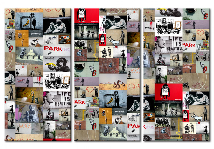 Wandbild Art of Collage: Banksy III 94882