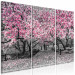 Leinwandbild Blühende Magnolie - Triptychon mit Magnolienbäumen und rosa Blumen 128792 additionalThumb 2
