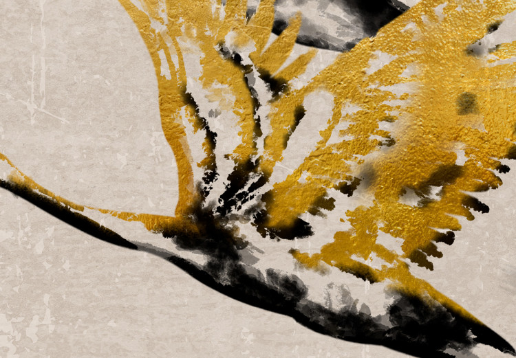 Wandbild Goldene Kraniche - Komposition im japanischen Stil in Beige 136523 additionalImage 4
