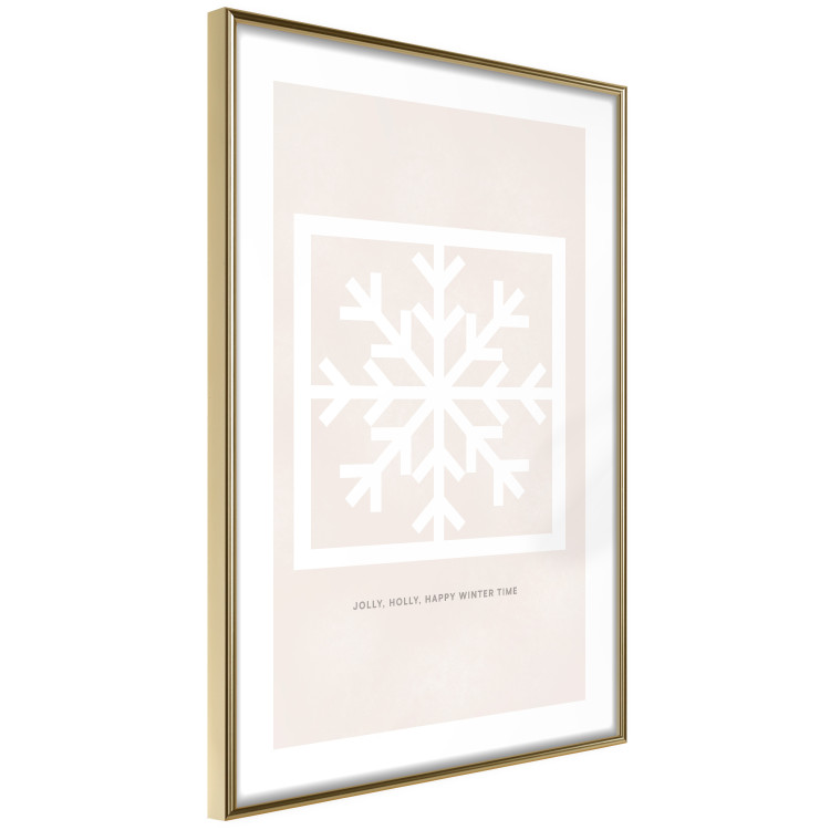Poster Happy Time - Snowflake and White Christmas Greetings 148023 additionalImage 3