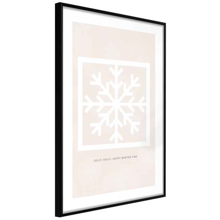Poster Happy Time - Snowflake and White Christmas Greetings 148023 additionalImage 6