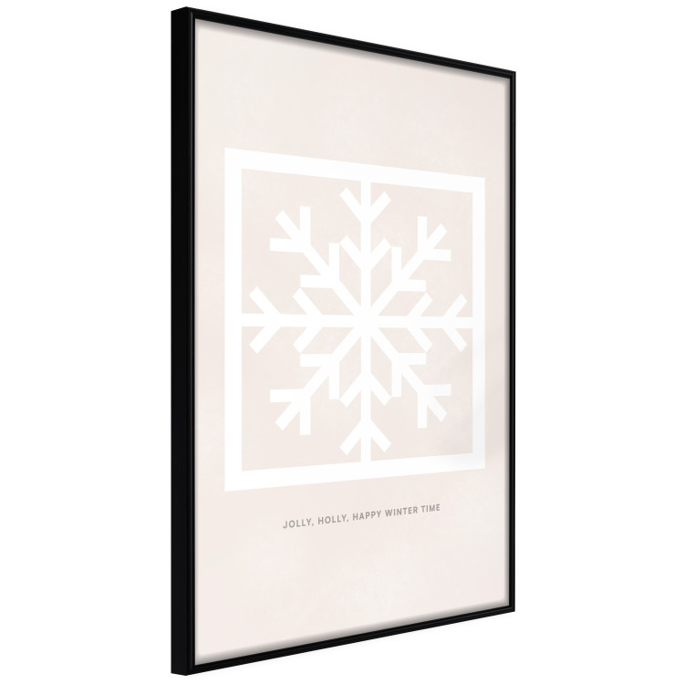 Poster Happy Time - Snowflake and White Christmas Greetings 148023 additionalImage 12