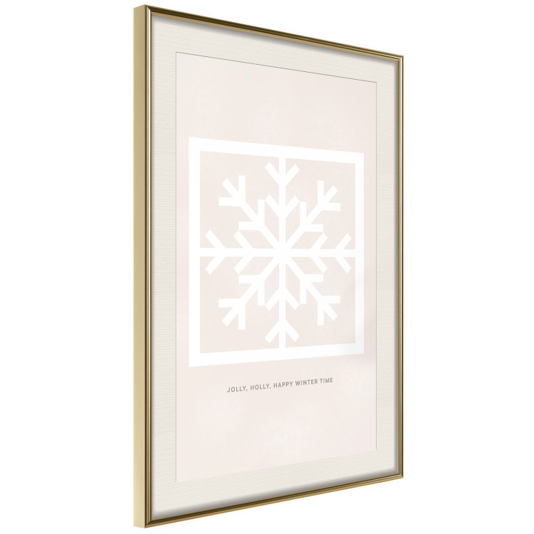 Poster Happy Time - Snowflake and White Christmas Greetings 148023 additionalImage 11