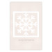 Poster Happy Time - Snowflake and White Christmas Greetings 148023