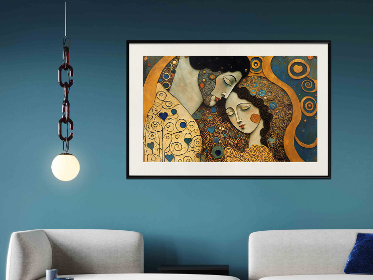 Poster Couple in Embrace - A Mosaic Portrait Inspired by the Style of Gustav Klimt 151123 additionalImage 20