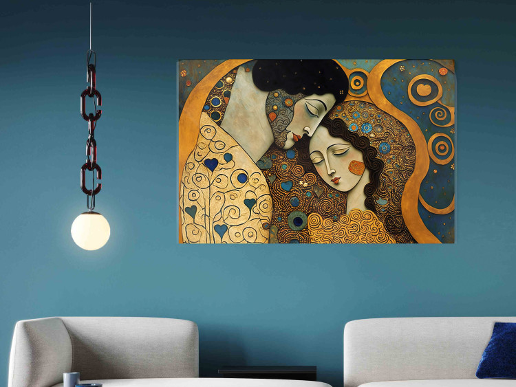 Poster Couple in Embrace - A Mosaic Portrait Inspired by the Style of Gustav Klimt 151123 additionalImage 21