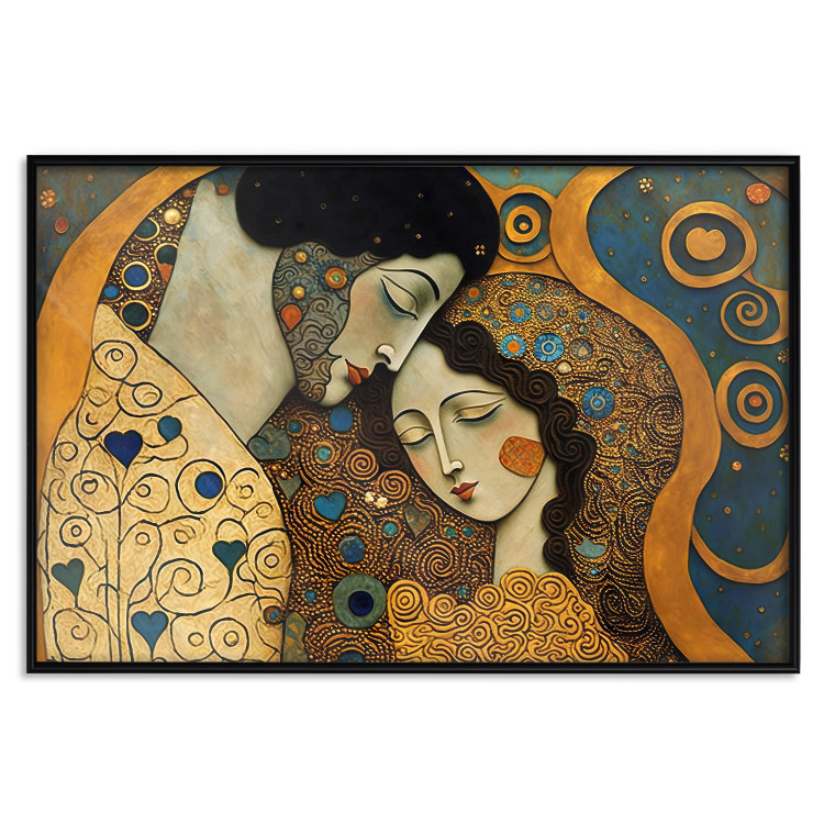 Poster Couple in Embrace - A Mosaic Portrait Inspired by the Style of Gustav Klimt 151123 additionalImage 24