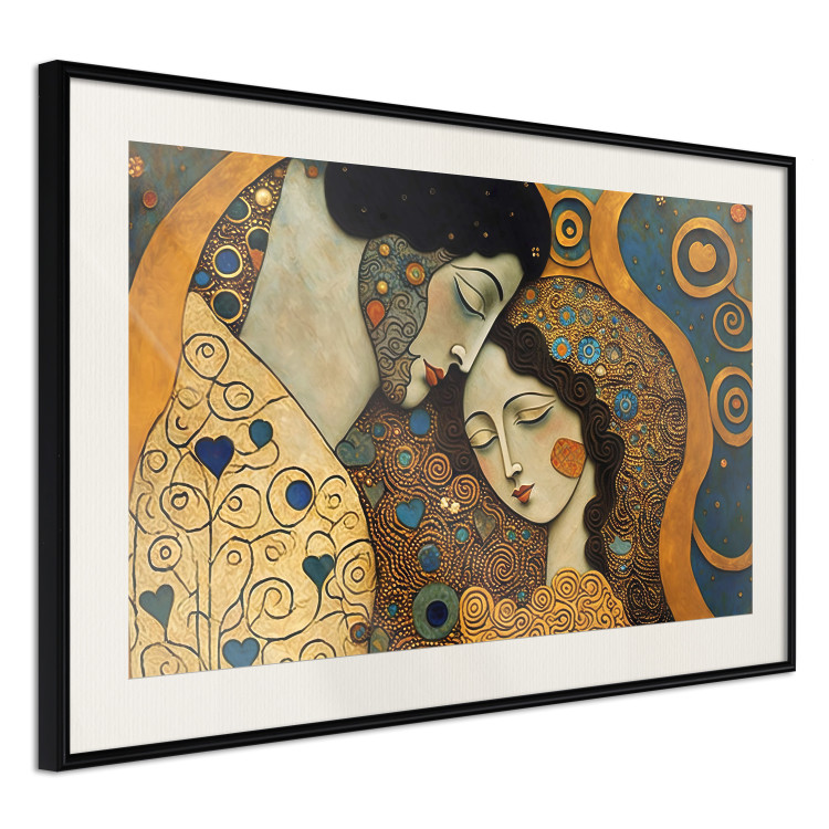 Poster Couple in Embrace - A Mosaic Portrait Inspired by the Style of Gustav Klimt 151123 additionalImage 9