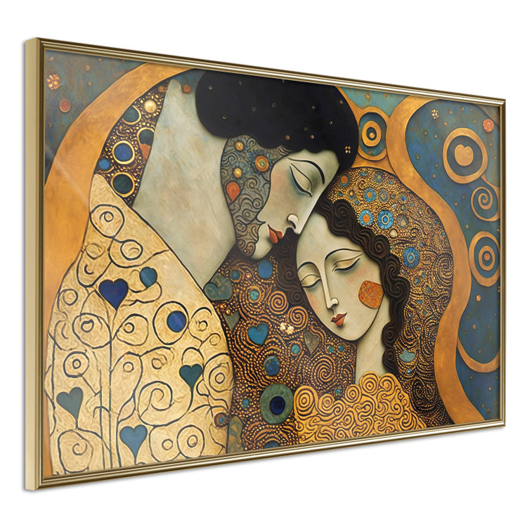 Poster Couple in Embrace - A Mosaic Portrait Inspired by the Style of Gustav Klimt 151123 additionalImage 8