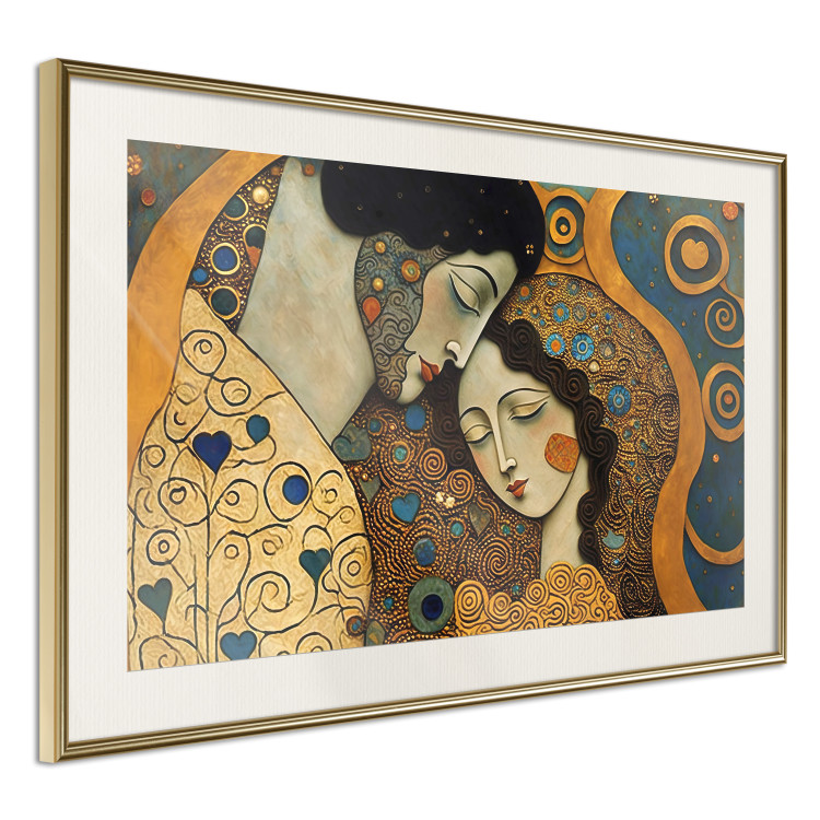 Poster Couple in Embrace - A Mosaic Portrait Inspired by the Style of Gustav Klimt 151123 additionalImage 10