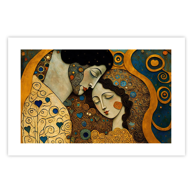 Poster Couple in Embrace - A Mosaic Portrait Inspired by the Style of Gustav Klimt 151123 additionalImage 22
