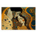 Poster Couple in Embrace - A Mosaic Portrait Inspired by the Style of Gustav Klimt 151123