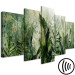 Wandbild Tropical Leaves - Plants in Dew Against a Background of Greenery in the Mist 151423 additionalThumb 6