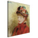 Kunstdruck Jeune femme au chapeau aux fleurs 157033 additionalThumb 2