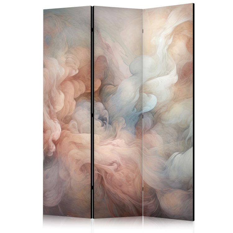 Deko Paravent Pastel Smoke - A Fluffy Cloud in Shades of Pink and Blue [Room Dividers] 151743