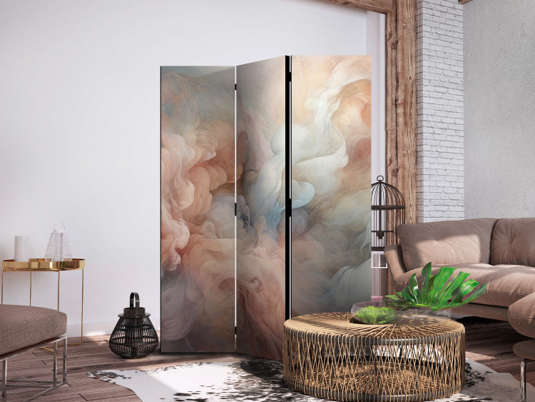 Deko Paravent Pastel Smoke - A Fluffy Cloud in Shades of Pink and Blue [Room Dividers] 151743 additionalImage 2
