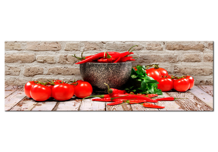 Bild auf Leinwand Red Vegetables (1 Part) Brick Narrow 107953