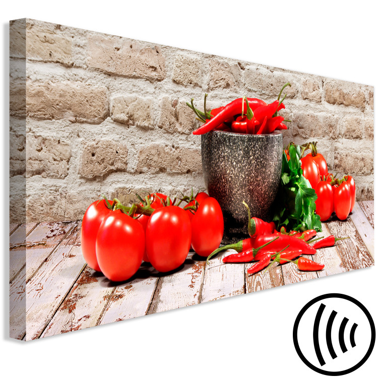 Bild auf Leinwand Red Vegetables (1 Part) Brick Narrow 107953 additionalImage 6
