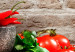 Bild auf Leinwand Red Vegetables (1 Part) Brick Narrow 107953 additionalThumb 5