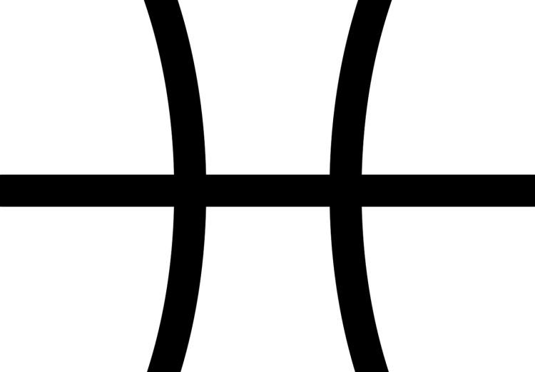 Leinwandbild Sternzeichen Fische - minimalistische Grafik auf weißem Hintergrund 117053 additionalImage 5