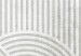 Vlies Fototapete Streifen und Räder - Schwarz-Weiß-Abstraktion in geometrischen Formen 135863 additionalThumb 3