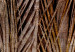 Bild auf Leinwand Goldene Palmen - vertikal, Kupferpalmblätter auf schwarzem Hintergrund 134973 additionalThumb 5