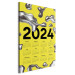 Wandbild Calendar 2024 - Background With Silver Three-Dimensional Shapes 151883 additionalThumb 2
