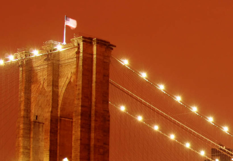 Leinwandbild New York: Brooklyn Brücke in der Nacht 58383 additionalImage 2