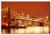 Leinwandbild New York: Brooklyn Brücke in der Nacht 58383