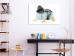 Wandbild Beschlagnahmter Kühlschrank - lustiges Foto mit Gorilla und Aufschrift 119004 additionalThumb 3