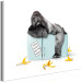 Wandbild Beschlagnahmter Kühlschrank - lustiges Foto mit Gorilla und Aufschrift 119004 additionalThumb 2