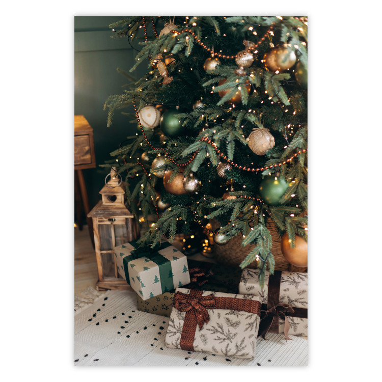 Poster Christmas Time - Presents Arranged Under a Christmas Tree Decorated With Ornaments 151704