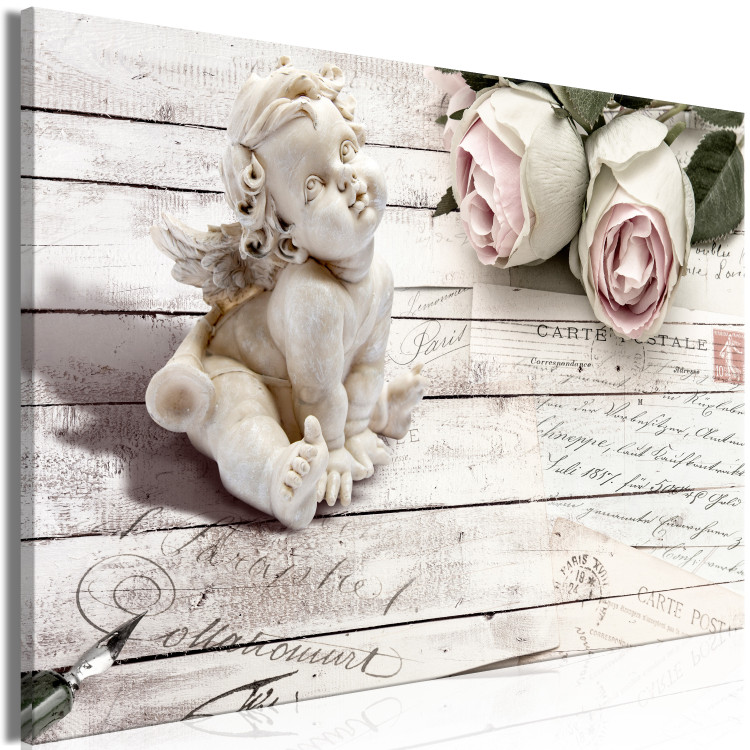 Leinwandbild XXL Cupid with Roses [Large Format] 150814 additionalImage 2