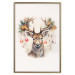 Wandposter Christmas Guest - Watercolor Illustration of a Deer With Ornamented Antlers 151714 additionalThumb 23