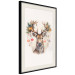 Wandposter Christmas Guest - Watercolor Illustration of a Deer With Ornamented Antlers 151714 additionalThumb 13