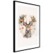 Wandposter Christmas Guest - Watercolor Illustration of a Deer With Ornamented Antlers 151714 additionalThumb 15