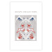 Wandposter Festive Shapes - Jumping Deer and Blue Holly 148024 additionalThumb 20
