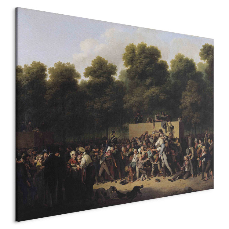 Wandbild The Distribution of Food and Wine on the Champs-Elysees 157224 additionalImage 2