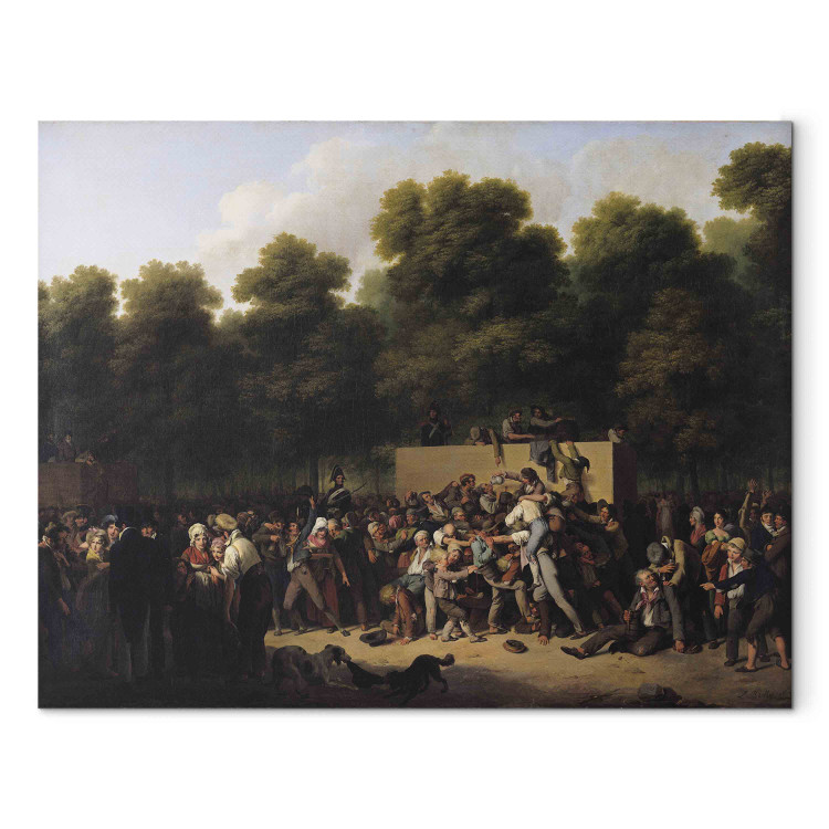 Wandbild The Distribution of Food and Wine on the Champs-Elysees 157224