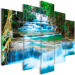 Bild auf Leinwand Waterfall in Kanchanaburi (5 Parts) Wide 107234 additionalThumb 2