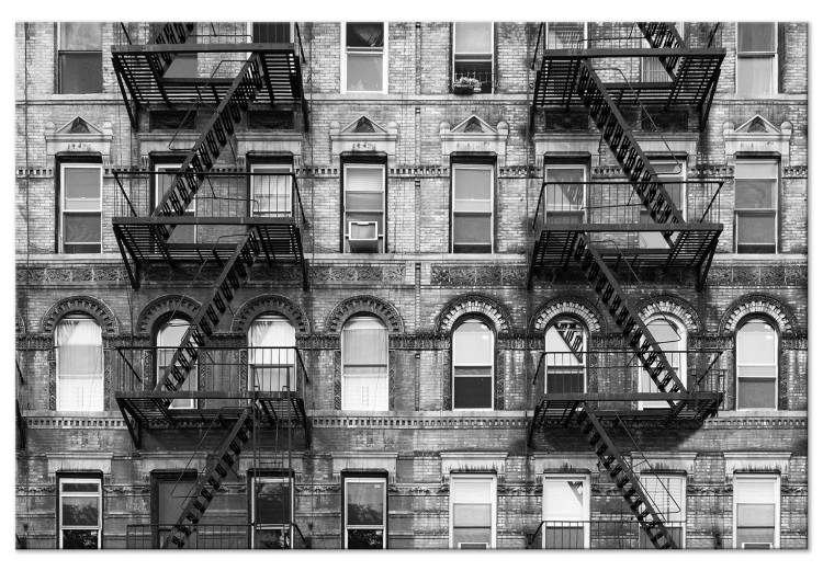 Bild auf Leinwand Stadt der Fenster (1-teilig) - Fotografie der Architektur von New York 117134