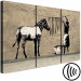 Leinwandbild Banksy: Washing Zebra on Concrete (3 Parts) 118534 additionalThumb 6