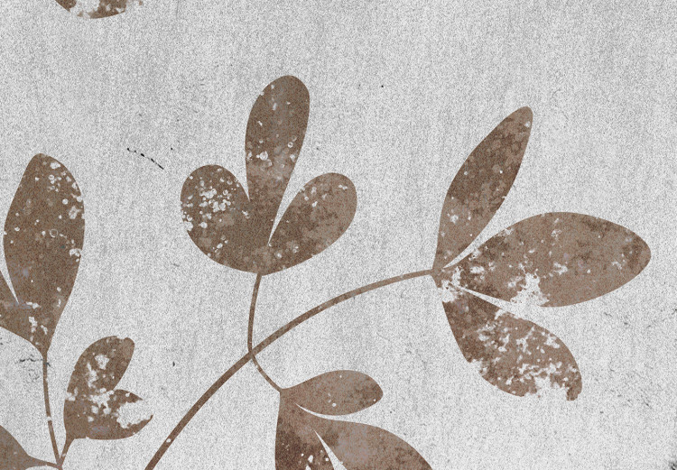 Fototapete Naturpanorama - Pflanzenmotiv mit beigen Ästen auf grauem Hintergrund 144634 additionalImage 4