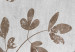 Fototapete Naturpanorama - Pflanzenmotiv mit beigen Ästen auf grauem Hintergrund 144634 additionalThumb 4