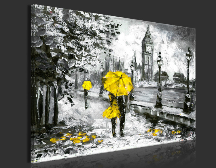 Bild auf Acrylglas Walk in London - Yellow [Glass] 150634 additionalImage 6