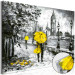 Bild auf Acrylglas Walk in London - Yellow [Glass] 150634